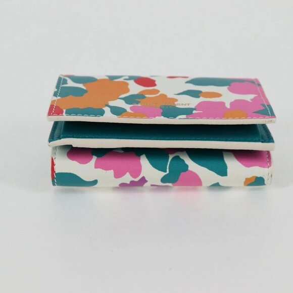 SAINT LAURENT Compact Wallet Leather Multicolor - Picture 6 of 15